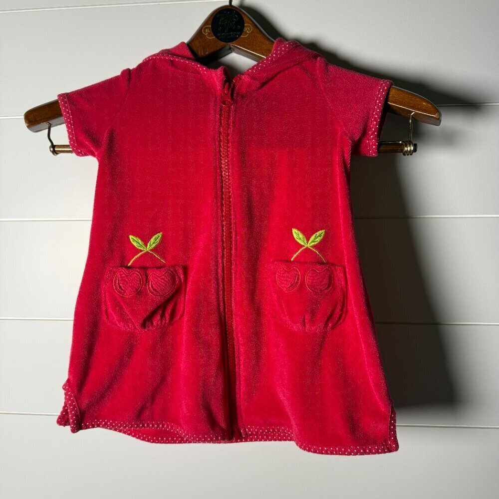 Gymboree Toddler Girls Cherry Coverup Red Dress Size 2T